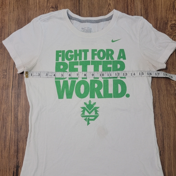 Nike Manny Pacquiao Better World Women's Fitted Graphic Tee - Size Medium - Picture 4 of 11